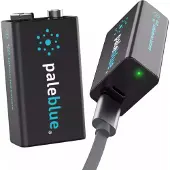 Pale Blue PB-9V-C, Wiederaufladbarer Akku, 9V, Lithium-Ion (Li-Ion), 9 V, 2 Stück(e), 500 mAh