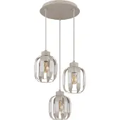 Globo Hängeleuchte ARLEN, höhenverstellbar, Weiß, Metall, E27, Ø 38 cm