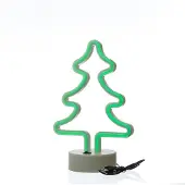 SATISFIRE LED NEON Figur TANNENBAUM - Neonlicht - H: 27cm - Batterie oder USB Betrieb - grün