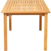 Natur24 Theodora Tisch rechteckig 180x90 cm aus Teakholz