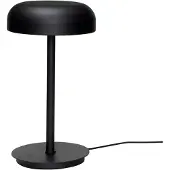 Hubsch Velo Tischleuchte Black - , dimmbar, Schwarz, für Wohnzimmer, Kunststoff