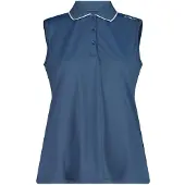 CMP Ärmellos Stretch-Piqué-Poloshirt Damen