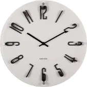Karlsson - Wanduhr Esencia Elevated - Warmes Grau - Ø40cm