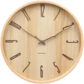 Karlsson - Wanduhr Rama - Hellbraun - Ø30cm