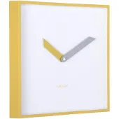 Karlsson - Wanduhr Cool Retro Cuadrado - Goldgelb - 28.3x28.3x28.3cm