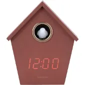 Karlsson - Wecker Riqueza Cuckoo - Bordeaux - 6.8x13x15.3cm