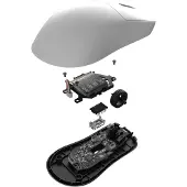 Endgame Gear OP1W 4K V2, rechts, Optisch, RF Wireless + USB Type-A, 30000 DPI, Weiß