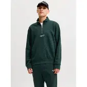Jack & Jones Sweatshirt "JJESOHO SWEAT QUARTER ZIP HN NOOS", Baumwollmischung, relaxed fit