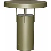 Hubsch BringMe LED-Akku-Tischlampe dunkelgrün metallic 28cm - HÜBSCH , BringMe, dimmbar, Grün, für Terrasse, Metall, Modern