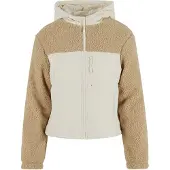 Urban Classics Langmantel "Ladies Sherpa Crinkle Nylon Mix Jacket"