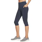SKECHERS Damen Tights GOFLEX HW CAPRI blau, Größe S (W2CP2)
