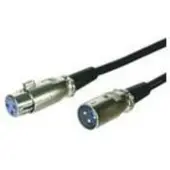Microconnect XLRMF1, 1 m, Schwarz, XLR, XLR, Männlich/Weiblich