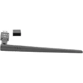 Lanberg NC-0300-WIE, Kabellos, USB, Ethernet / WLAN, 2400 Mbit/s, Schwarz