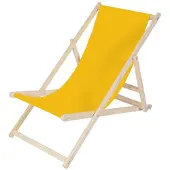 Feel2Home Strandstuhl Strandliege Liegestuhl Gartenliege Klappbar Sonnenliege Faltbar Gelb