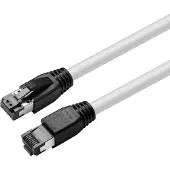 Microconnect MC-SFTP8010W, 10 m, Cat8.1, S/FTP (S-STP), RJ-45, RJ-45, Weiß