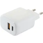 Schwaiger Lad260512 Usb-a-und Usb-c-wandladegerät Silber Silber One Size