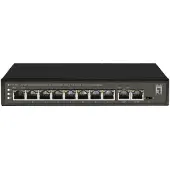 Level One FGP-1031, Unmanaged, Gigabit Ethernet (10/100/1000), Vollduplex, Power over Ethernet (PoE)