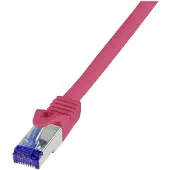 Logilink C6A094S, 10 m, Cat6a, S/FTP (S-STP), RJ-45, RJ-45, Rot