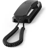 Gigaset DESK 200, Analoges Telefon, Kabelgebundenes Mobilteil, 10 Eintragungen, Schwarz