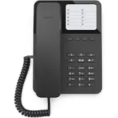 Gigaset DESK 400, Analoges Telefon, Kabelgebundenes Mobilteil, 10 Eintragungen, Schwarz