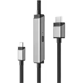 Alogic ULCHDPD02-SGR, 2 m, USB Typ-C, HDMI, Männlich, Männlich, Gerade