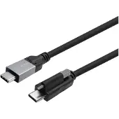 VivoLink PROUSBCMMS2, 2 m, USB C, USB C, USB 3.2 Gen 2x2, Schwarz