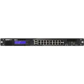 Qnap QGD-1600, Managed, Gigabit Ethernet (10/100/1000), Vollduplex, Rack-Einbau, 1U