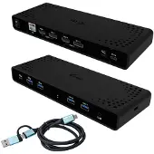 I-Tec Universal Dual 4K Display Docking Station + Power Delivery 85W, Kabelgebunden, USB 3.2 Gen 1 (3.1 Gen 1) Type-C, 85 W, 10,100,1000 Mbit/s, Schwarz, 5 Gbit/s