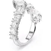 Swarovski Matrix Ring Verschiedene Schliffe Weiss