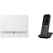 Gigaset N530 IP PRO + S700H PRO, DECT-Telefon, Kabelloses Mobilteil, Freisprecheinrichtung, 500 Eintragungen, Anrufer-Identifikation, Anthrazit