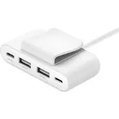 Belkin BUZ001bt2MWHB7, USB Typ-C, USB 3.2 Gen 1 (3.1 Gen 1) Type-A, USB Typ-C, Weiß, Rundkabel, 2 m, 1 Stück(e)