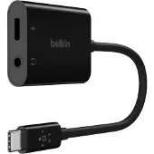 Belkin NPA004BTBK, USB 3.2 Gen 1 (3.1 Gen 1) Type-C, 3.5mm, USB Typ-C, 20000 Hz, Schwarz, 60 W, Qi-Certified