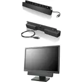 Lenovo USB Soundbar, 2.0 Kanäle, 2,5 W, 70 dB, Schwarz, PC, Kabelgebunden