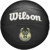 Wilson NBA TEAM TRIBUTE MINI MIL BUCKS Indoorball Schwarz || Größe 3