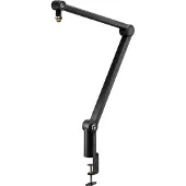 G 955-000076, Boom Mikrofonständer, Schreibtisch-Montagebasis, Schwarz, Aluminium, 3/8 5/8", 810 mm