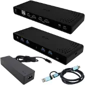 I-Tec Universal Dual 4K Display Docking Station + Power Delivery 85W, Kabelgebunden, USB 3.2 Gen 1 (3.1 Gen 1) Type-C, 85 W, 10,100,1000 Mbit/s, Schwarz, 5 Gbit/s