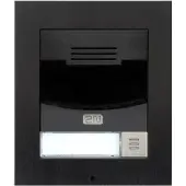 2N Telecommunications 9155301CBF - IP Solo mit Kamera, Unterputz, schwarz (inklusive Einbaurahmen)