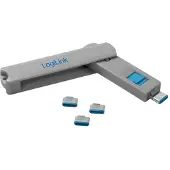 Logilink USB-C Sicherheitsschloss 1 Schlüssel / 4 Schlösser