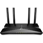 TP-LINK EX220, Wi-Fi 6 (802.11ax), Dual-Band (2,4 GHz/5 GHz), Ethernet/LAN, Schwarz, Tabletop-Router