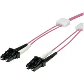 EasyLan LWL-LED-Patchkabel duplex 50/125µm OM4, LC/LC, violett, 5 m