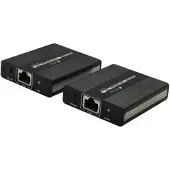 Techly HDMI Extender fuer Echtzeit Uebertragung bis 120 Meter via Cat RJ45 Kabel Plug and Play Full HD