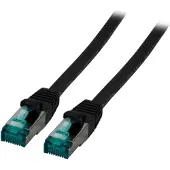 EFB Elektronik RJ45 Patchkabel S/FTP, Cat.6A, LSZH, 10m, schwarz