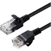 Microconnect V-UTP6A10S-SLIM, 10 m, Cat6a, U/UTP (UTP), RJ-45, RJ-45, Schwarz