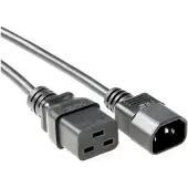 Microconnect Power Cord C19-C14 3m Black