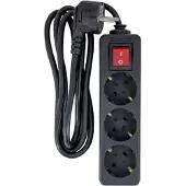 Microconnect MC-GRU0035BS, 5 m, Drinnen, Typ F, Typ F, Abgewinkelt, Schwarz