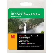 Kodak 185H030417 Hp Dj2620 (2) K Col Hp304Xl/N9K08Ae/N9K07Ae 15/18Ml (185H030417)