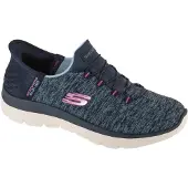 SKECHERS Damen Slip-in Sneaker Dazzling Haze blau