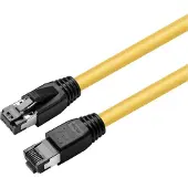 Microconnect MC-SFTP805Y, 5 m, Cat8.1, S/FTP (S-STP), RJ-45, RJ-45, Gelb