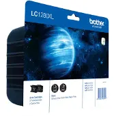 Brother LC1280XLBKBP2, Schwarz, Tinte auf Pigmentbasis, 2 Stück(e), 2400 Seiten, Doppelpack