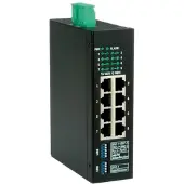 Roline Industrie Gigabit Switch, 8x RJ-45, Unmanaged, Gigabit Ethernet (10/100/1000), Vollduplex, Rack-Einbau